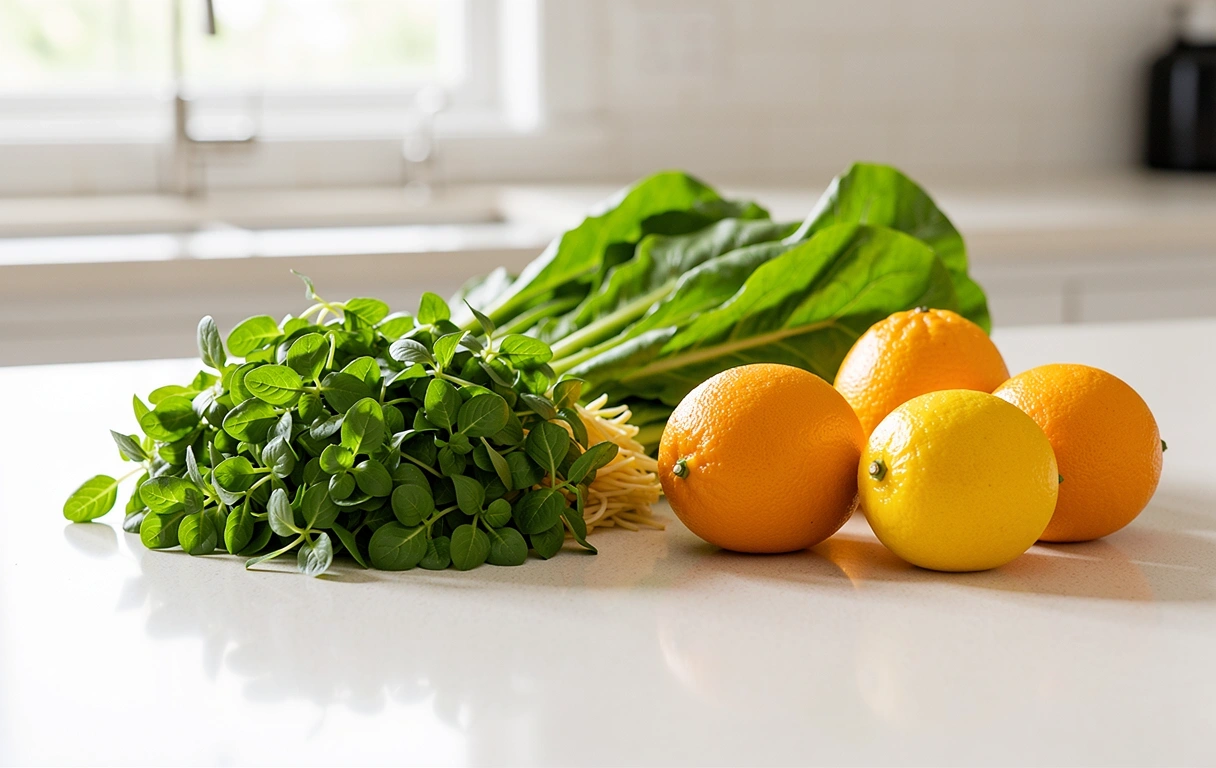 Frische gesunde Zutaten